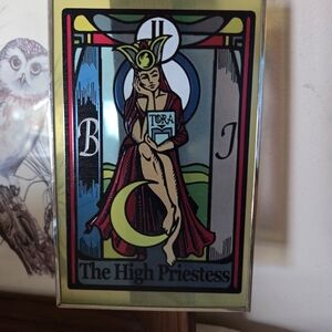 The High Priestess Tarot Art Print - Multi-Color
